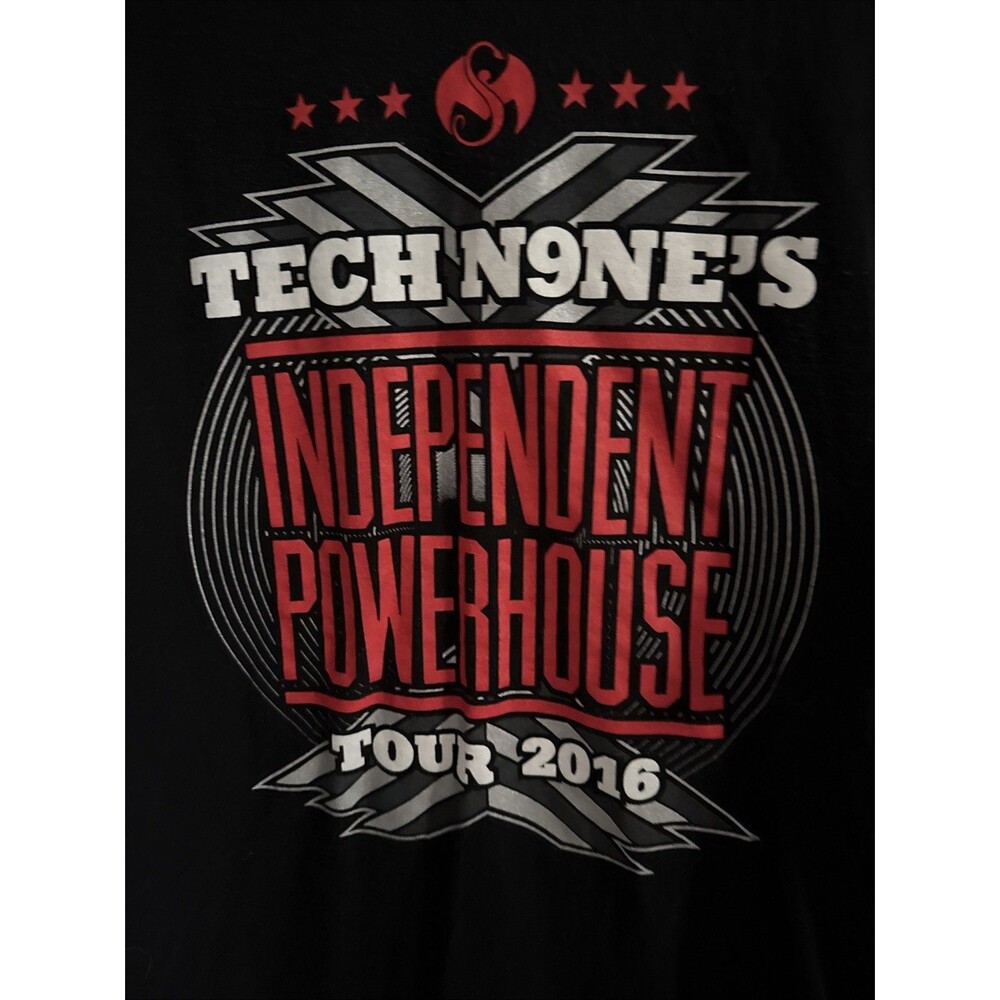 Tech N9ne Independent Powerhouse Tour T-shirt - Picture 2 of 5